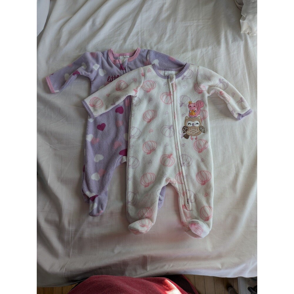 Koala Baby Fleece Onesies, 0-3M